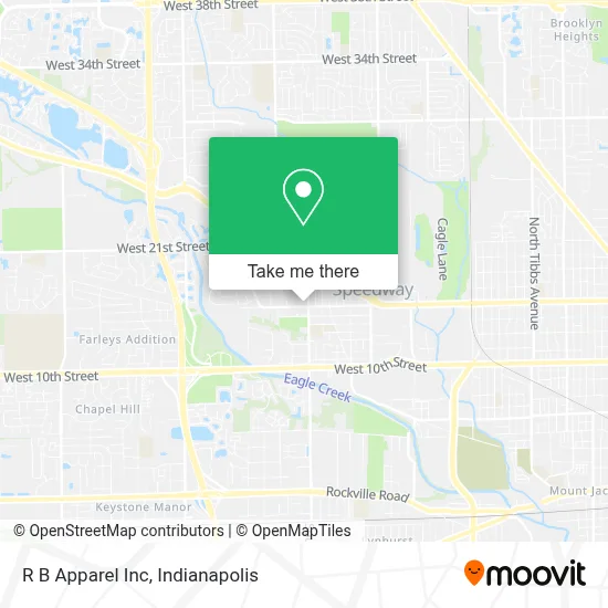 R B Apparel Inc map