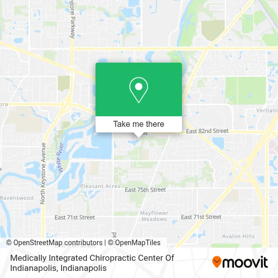 Medically Integrated Chiropractic Center Of Indianapolis map