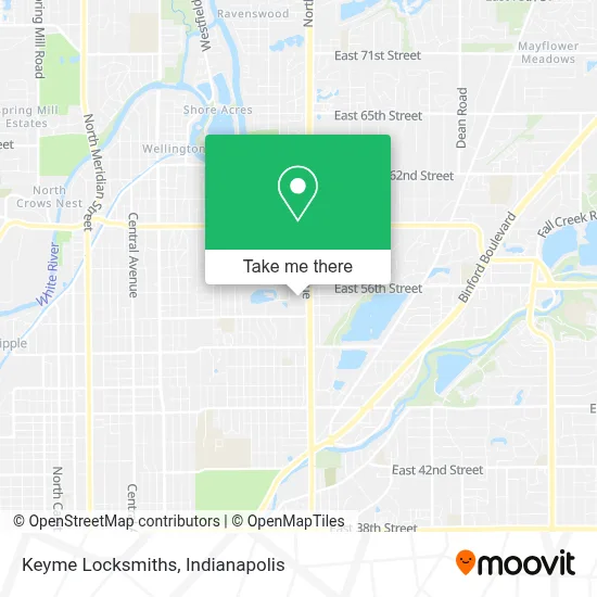 Keyme Locksmiths map