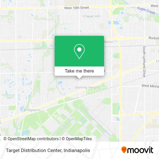 Target Distribution Center map