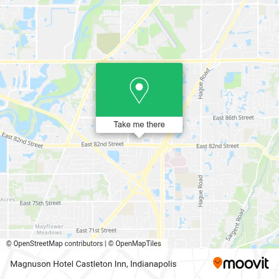 Magnuson Hotel Castleton Inn map