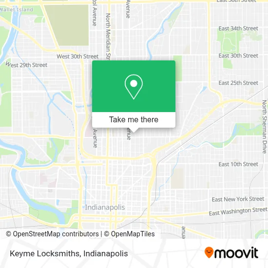 Keyme Locksmiths map