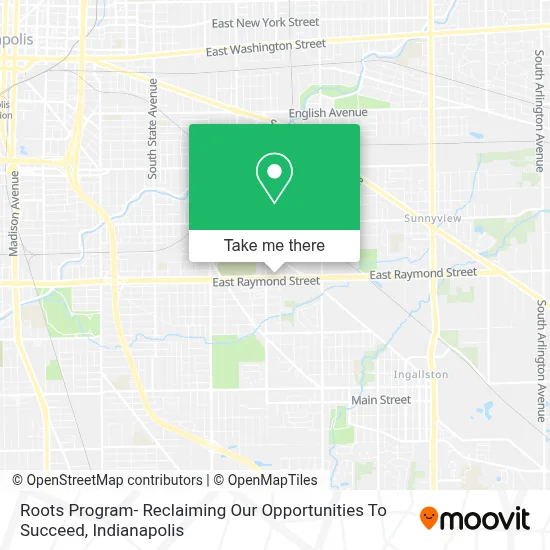 Roots Program- Reclaiming Our Opportunities To Succeed map