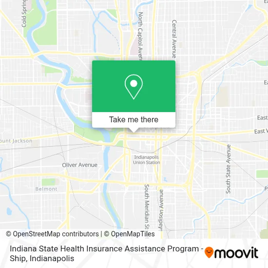 Indiana State Health Insurance Assistance Program - Ship map