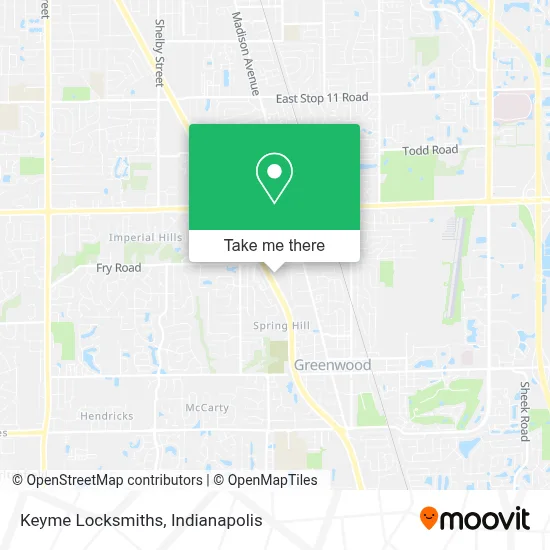 Keyme Locksmiths map