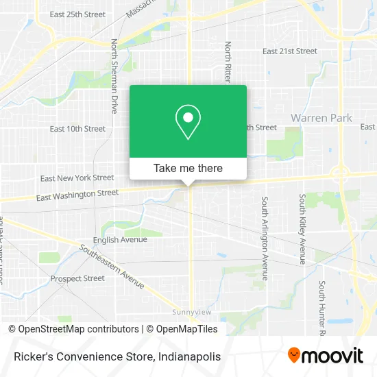 Ricker's Convenience Store map