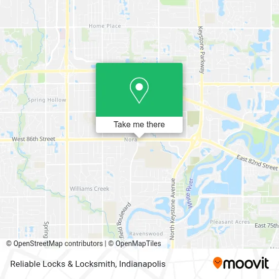 Reliable Locks & Locksmith map