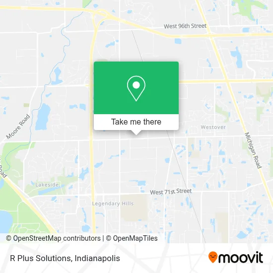 R Plus Solutions map