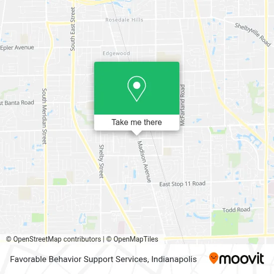 Favorable Behavior Support Services map