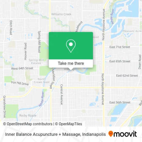 Inner Balance Acupuncture + Massage map