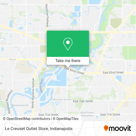 Le Creuset Outlet Store map