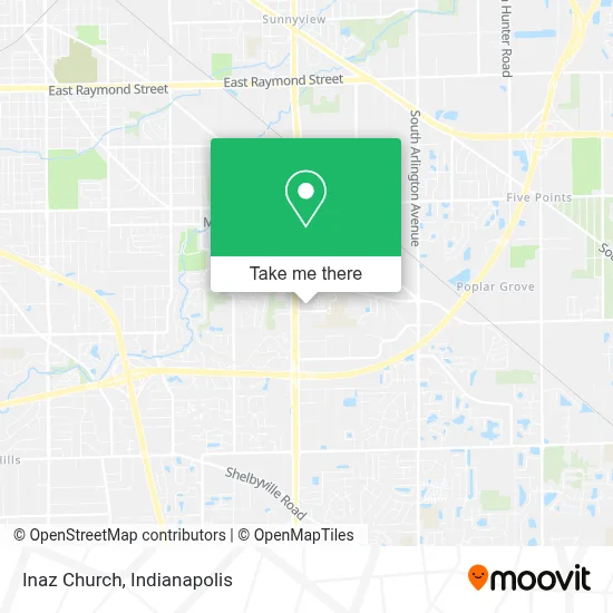 Inaz Church map