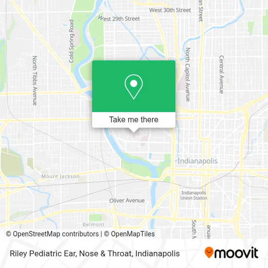 Riley Pediatric Ear, Nose & Throat map