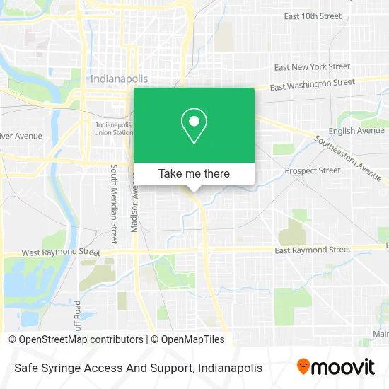 Safe Syringe Access And Support map