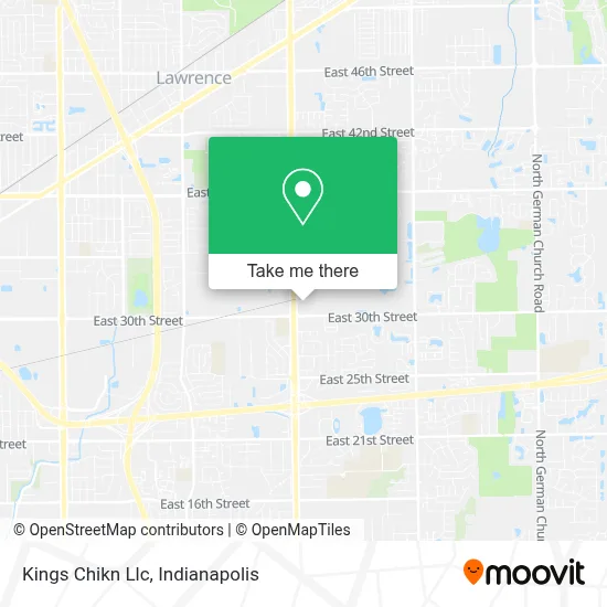 Kings Chikn Llc map