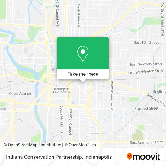 Indiana Conservation Partnership map