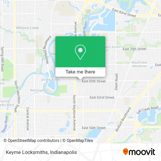 Keyme Locksmiths map