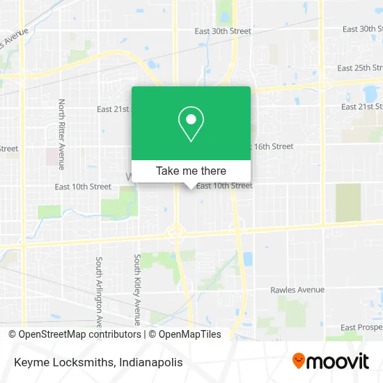 Keyme Locksmiths map