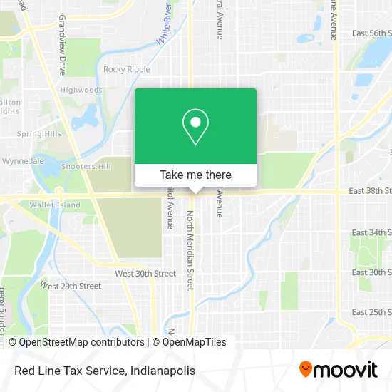 Red Line Tax Service map