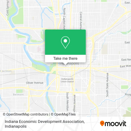 Indiana Economic Development Association map