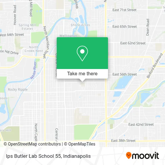Ips Butler Lab School 55 map