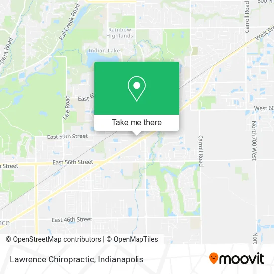 Lawrence Chiropractic map