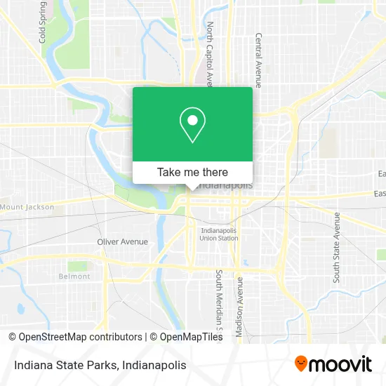 Indiana State Parks map