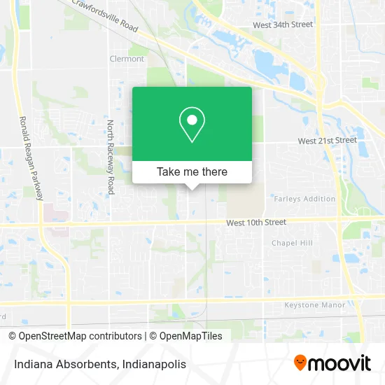 Indiana Absorbents map