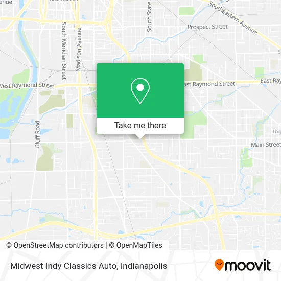 Midwest Indy Classics Auto map