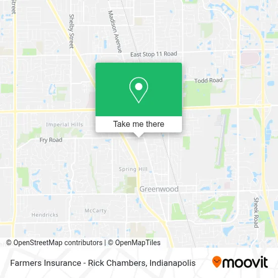 Farmers Insurance - Rick Chambers map
