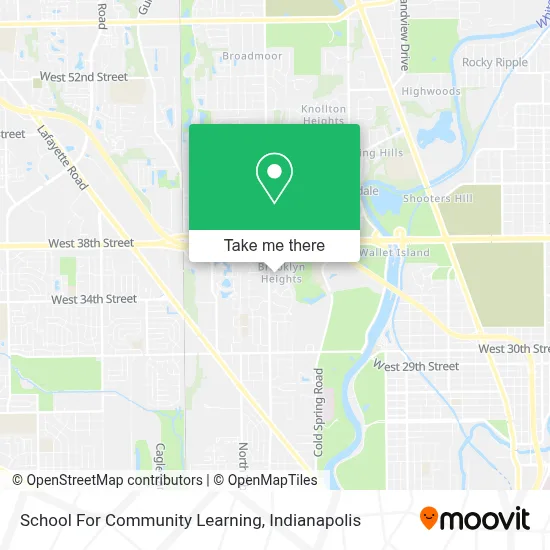 School For Community Learning map