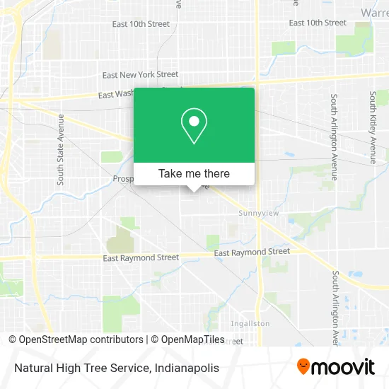 Natural High Tree Service map