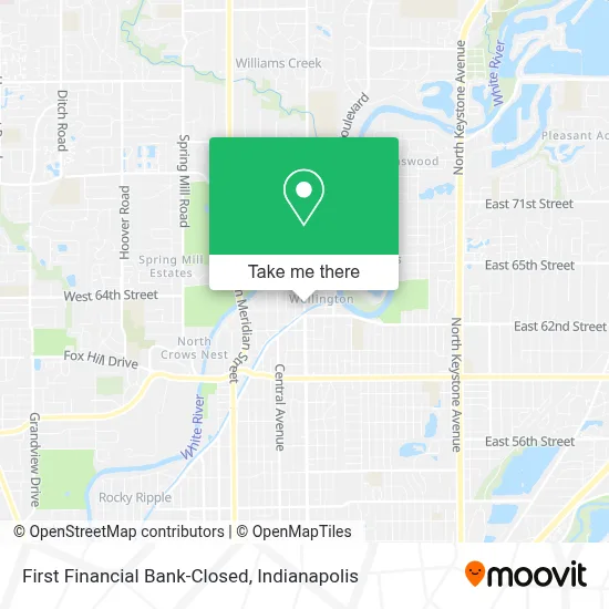 First Financial Bank-Closed map