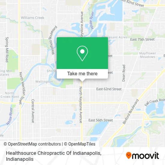 Healthsource Chiropractic Of Indianapolis map