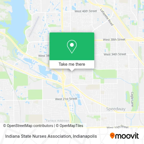 Indiana State Nurses Association map