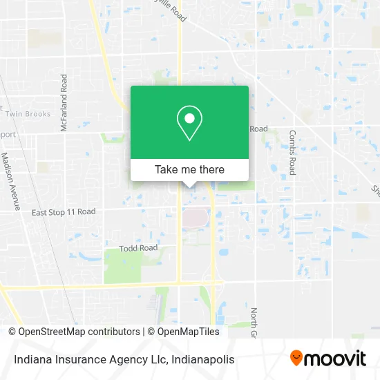 Indiana Insurance Agency Llc map