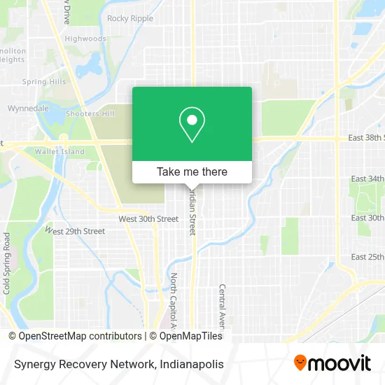 Synergy Recovery Network map