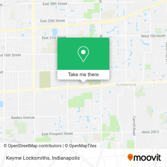 Keyme Locksmiths map