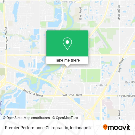 Premier Performance Chiropractic map