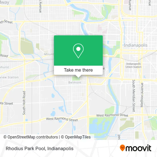 Rhodius Park Pool map