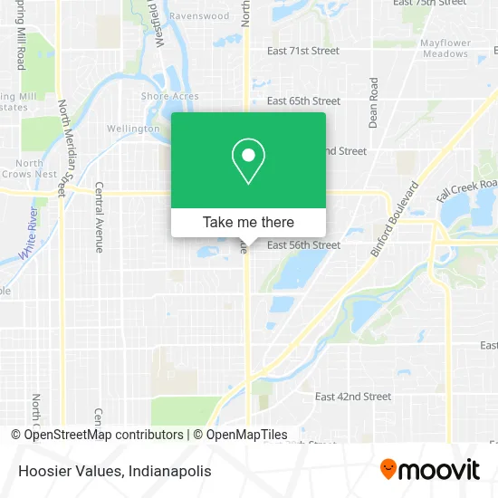 Hoosier Values map