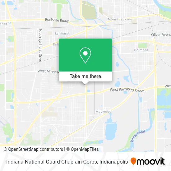 Indiana National Guard Chaplain Corps map
