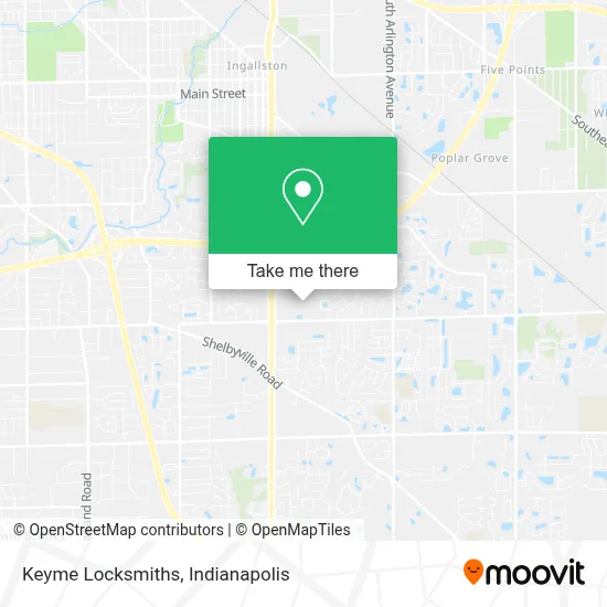Keyme Locksmiths map