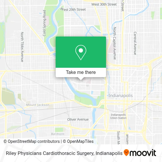 Riley Physicians Cardiothoracic Surgery map