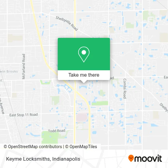 Keyme Locksmiths map