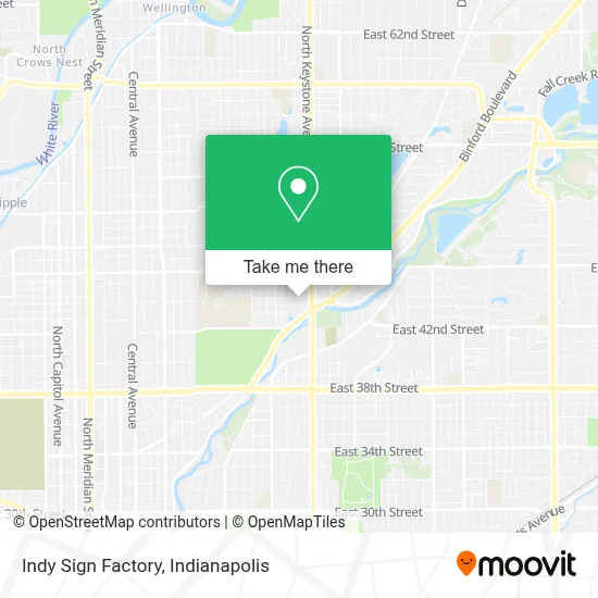 Indy Sign Factory map