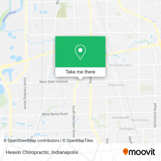 Heavin Chiropractic map