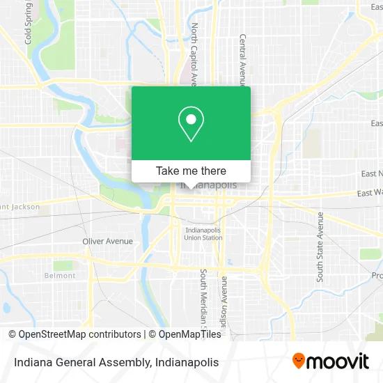 Indiana General Assembly map