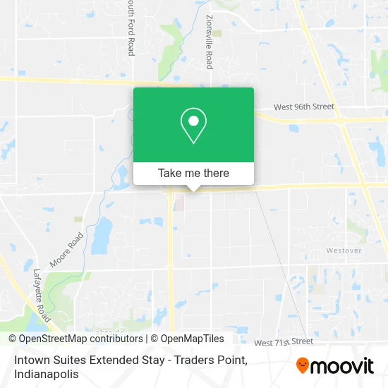 Intown Suites Extended Stay - Traders Point map