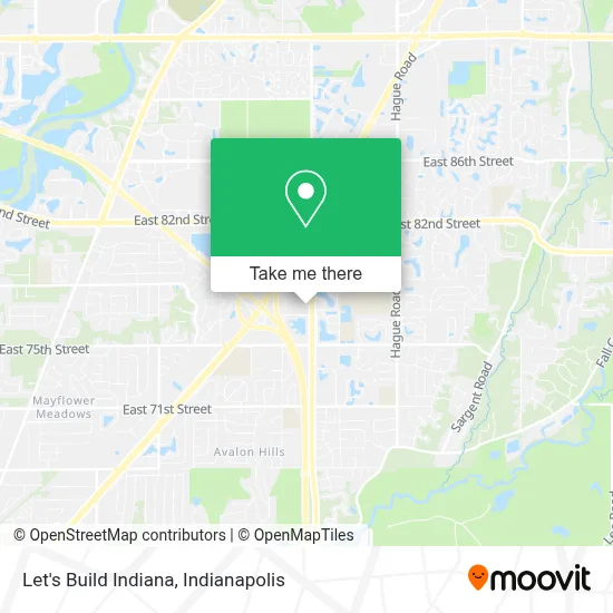 Let's Build Indiana map